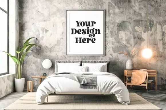 Download Kitchen and Living Room Wall 3D Mockup - Living Collection