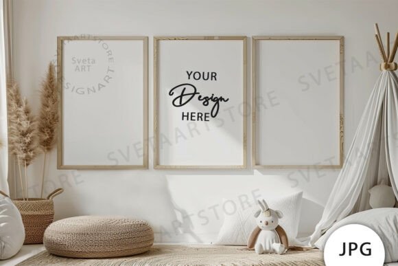 Download Frames Mockup, Baby Room Mockup JPG - Frames Collection