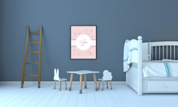 Download Minimalist Kids Bedroom Empty Frames - Frames Collection