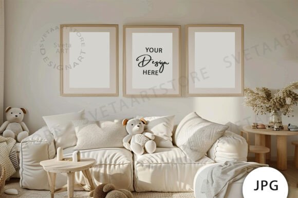 Download Frames Mockup, Baby Room Mockup JPG - Frames Collection