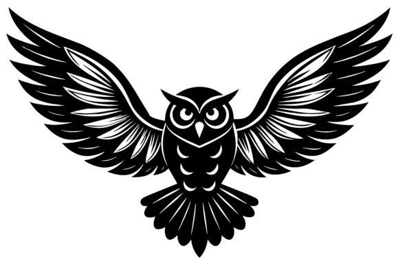 Download White Owl Open Wings Tattoo Vector - White owl Collection