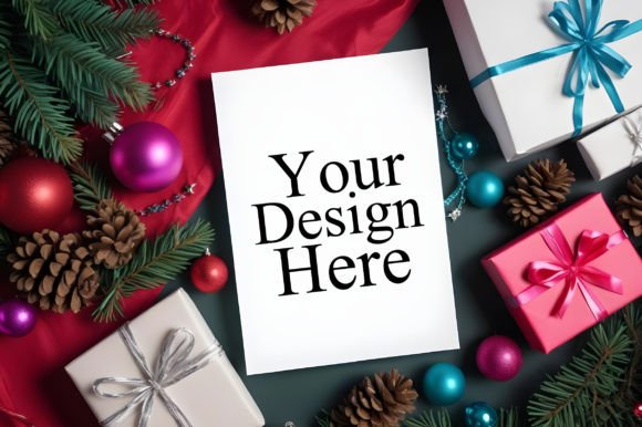 Download Invitation Mockups,Christmas Card Mockup - Christmas Collection