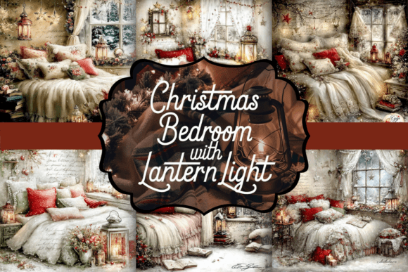 Download Christmas Bedroom with Lantern Light - Christmas Collection