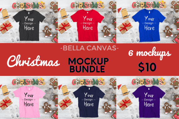 Download T-shirt Mockups, Christmas Bundle - Christmas Collection