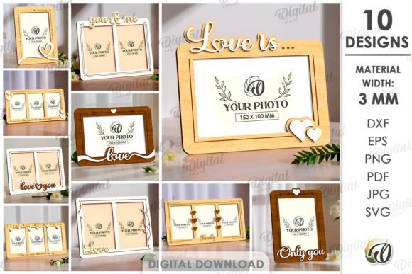 Download 3D Minimalist Photo Frames Bundle - Frames Collection