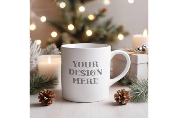 Download White Mug Mockup, Christmas Mug Mock-up - Christmas Collection