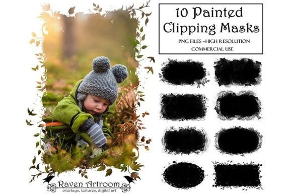 Download Painted Clipping Masks, Photo Frames - Frames Collection