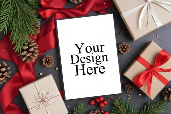 Download Invitation Mockups,Christmas Card Mockup - Christmas Collection