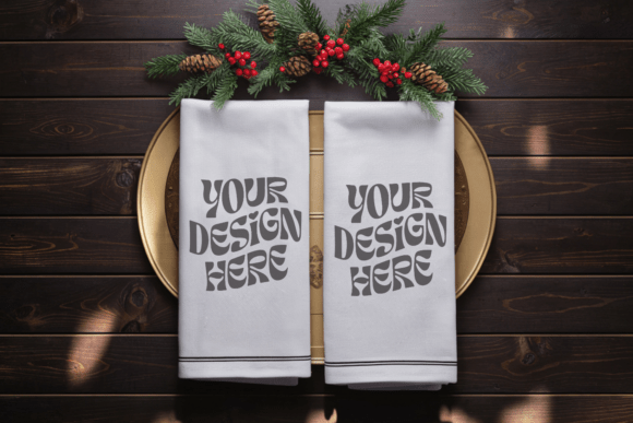 Download Christmas Kitchen Towel Mockup 26 - Christmas Collection