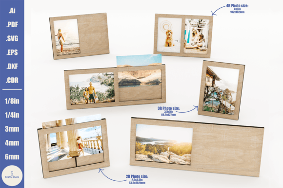 Download Laser Cut Photo Frames Set - 18 Designs - Frames Collection