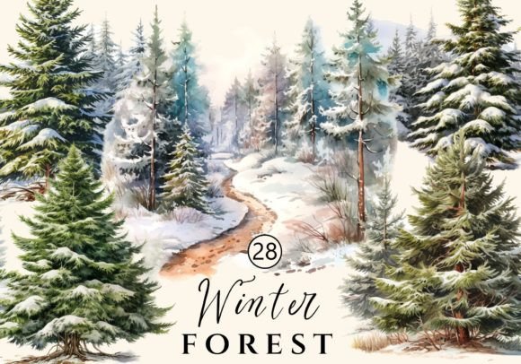 Download Winter Forest, Christmas Trees 28 PNG - Christmas Collection