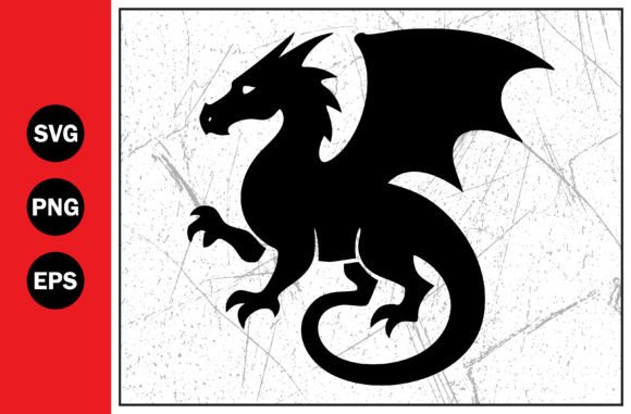 Download Black Dragon Silhouette a Majestic Svg - Majestic svg Collection