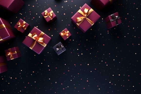 Download Copy Space Christmas Gift Box Background - Christmas Collection