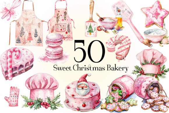Download Sweet Christmas Bakery Clipart - Christmas Collection