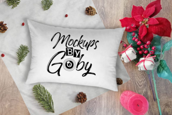 Download White Pillow Mockups, Christmas Design - Christmas Collection