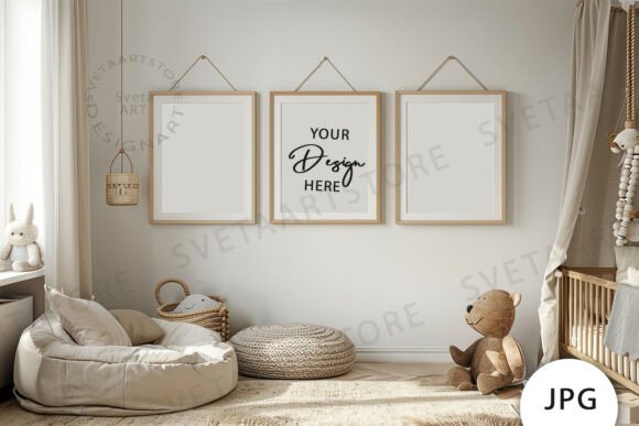 Download Frames Mockup, Baby Room Mockup JPG - Frames Collection