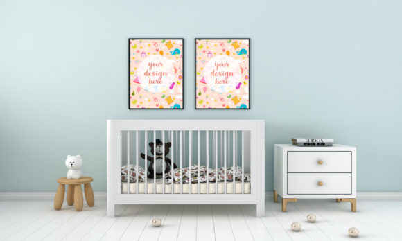 Download Minimalist Kids Bedroom Empty Frames - Frames Collection