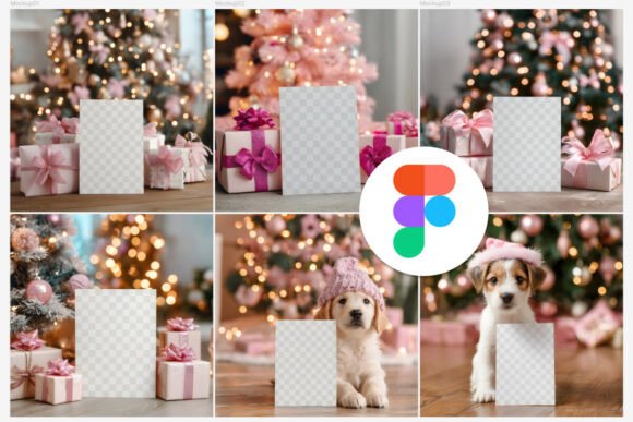 Download 6 Card Mockups, Christmas Invite Bundle - Christmas Collection