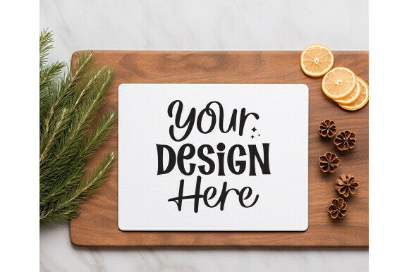 Download Christmas Kitchen Cutting Board Mockup 4 - Christmas Collection