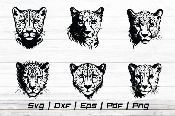 Download Cheetah Head Svg Silhouette Cut File - Silhouette cut file Collection
