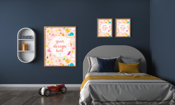 Download Minimalist Kids Bedroom Empty Frames - Frames Collection