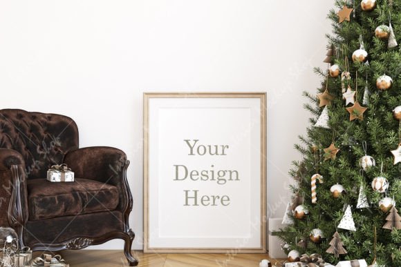 Download Christmas Frame Mockup - 1329 - Christmas Collection