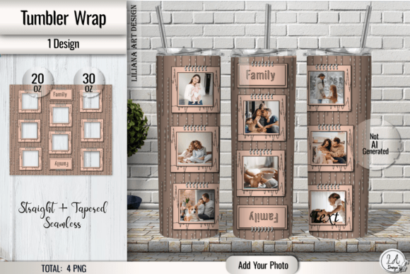 Download Family Photo Tumbler Wrap 8 Photo Frames - Frames Collection