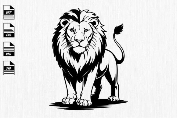 Download Majestic Lion Svg- King of the Jungle Cl - Premium Resources
