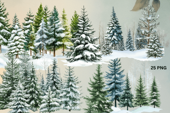 Download Winter Forest, Christmas Trees PNG - Christmas Collection