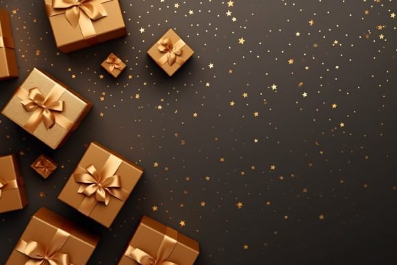Download Copy Space Christmas Gift Box Background - Christmas Collection