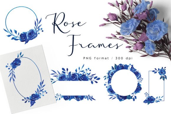 Download Blue Rose Frames - Frames Collection