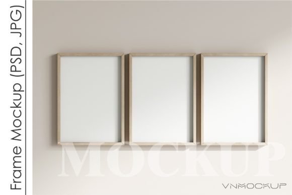 Download Three Frames Mockup in Minimalist Boho - Frames Collection