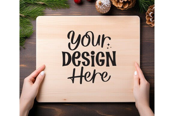 Download Christmas Kitchen Cutting Board Mockup - Christmas Collection
