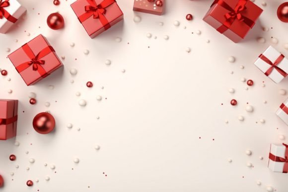 Download Copy Space Christmas Gift Box Background - Christmas Collection